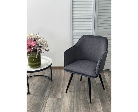 Стул FORT 360 град. поворот. NS13 Графит, букле / черный каркас, М-City, изображение 3 | Интернет магазин мебели и декора LifeDekor