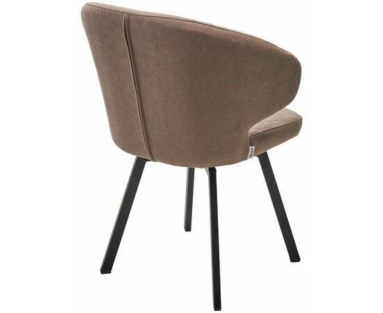 Стул ХИЛТОН 360 град., цвет B5 Капучино, велюр / черный каркас М-City, изображение 5 | Интернет магазин мебели и декора LifeDekor