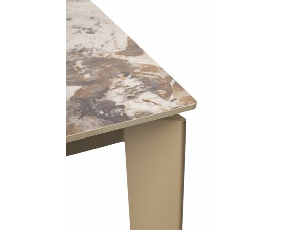Стол CORNER 120 GLOSS LUXURY PANDORA SOLID CERAMIC / TAUPE, ®DISAUR, изображение 9 | Интернет магазин мебели и декора LifeDekor
