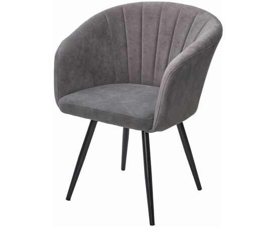 Стул RUNA, 360 град. поворот. B28 Темнор-серый, велюр / черный каркас, М-City | Интернет магазин мебели и декора LifeDekor