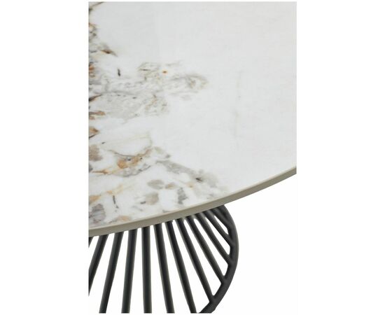 Стол BUENO 120 GLOSS GOLDEN JADE SOLID CERAMIC / BLACK, ®DISAUR, изображение 9 | Интернет магазин мебели и декора LifeDekor