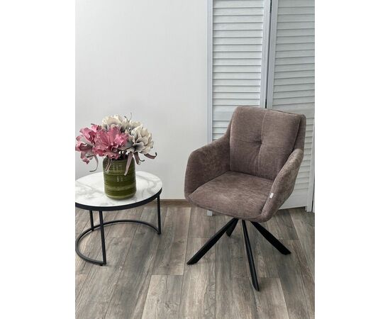 Стул ФЕДЕРИКО ДАНС 180 град. поворотный, NORDIC 35 Серо-зеленый / Черный каркас, M-City, изображение 3 | Интернет магазин мебели и декора LifeDekor