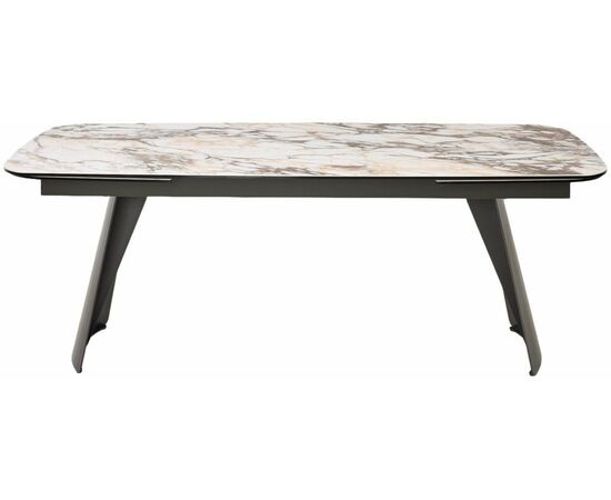 Стол ODIN 200 TL-312, испанская керамика / темно-серый каркас каркас, ®DISAUR, изображение 3 | Интернет магазин мебели и декора LifeDekor