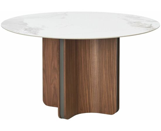 Стол CASTELA 135 Белый мрамор CA071, керамика / Орех, ®DISAUR, изображение 11 | Интернет магазин мебели и декора LifeDekor