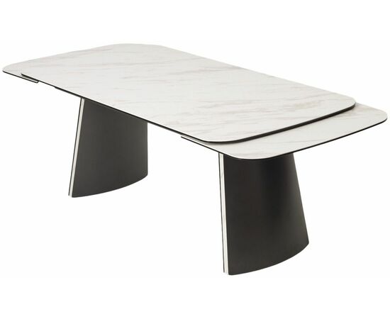 Стол VALDEMAR 180 KL-99 итальянская керамика, стекло/ каркас темно-серый/Kl-188, ®DISAUR, изображение 8 | Интернет магазин мебели и декора LifeDekor