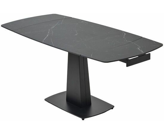 Стол BALDE 120 MATT BLACK MARBLE SOLID CERAMIC / BLACK, ®DISAUR, изображение 6 | Интернет магазин мебели и декора LifeDekor
