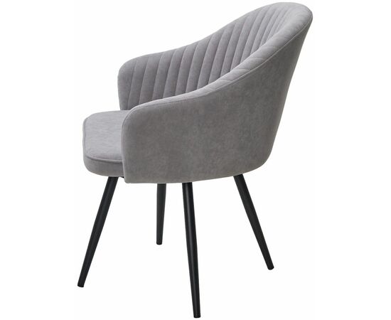 Стул AVIOR, 360 град. поворот. B22 Серый, велюр / черный каркас, М-City, изображение 7 | Интернет магазин мебели и декора LifeDekor