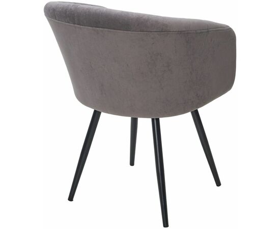 Стул RUNA, 360 град. поворот. B28 Темнор-серый, велюр / черный каркас, М-City, изображение 6 | Интернет магазин мебели и декора LifeDekor