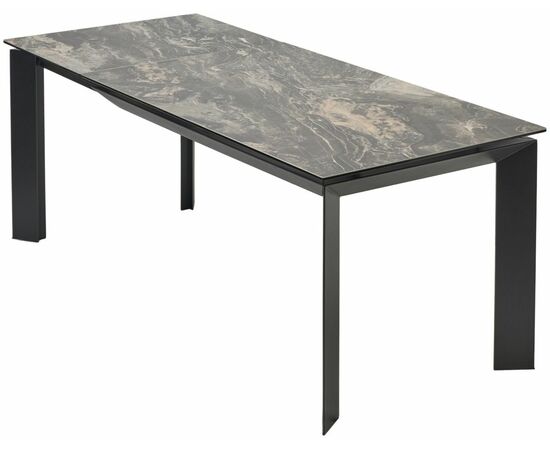 Стол CREMONA 180 KL-176, итальянская керамика/ Черный каркас, ®DISAUR, изображение 10 | Интернет магазин мебели и декора LifeDekor