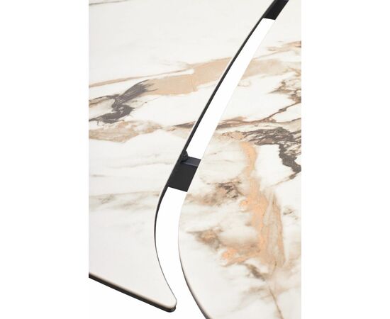Стол MIKKEL 200 TL-188, испанская керамика / черный каркас каркас, ®DISAUR, изображение 6 | Интернет магазин мебели и декора LifeDekor