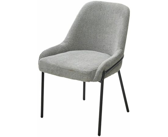 Стул GAVI Garna-018 серый, ткань / черный каркас, ®DISAUR | Интернет магазин мебели и декора LifeDekor
