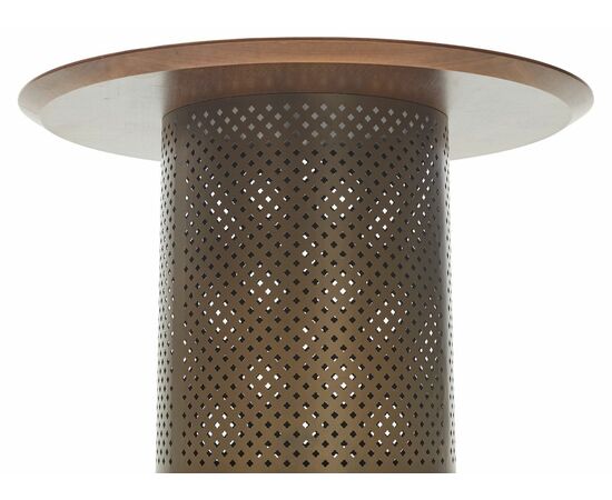 Стол RAFAEL 120 Орех 3001 МДФ / Бронза, ®DISAUR, изображение 7 | Интернет магазин мебели и декора LifeDekor