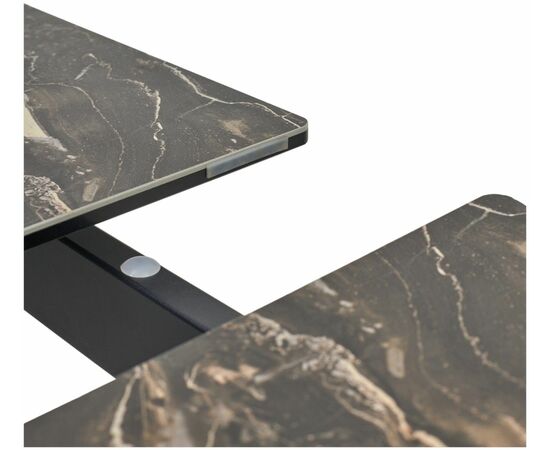 Стол CREMONA 140 KL-176, итальянская керамика/ черный каркас, ®DISAUR, изображение 9 | Интернет магазин мебели и декора LifeDekor