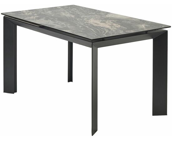 Стол CREMONA 180 KL-176, итальянская керамика/ Черный каркас, ®DISAUR | Интернет магазин мебели и декора LifeDekor