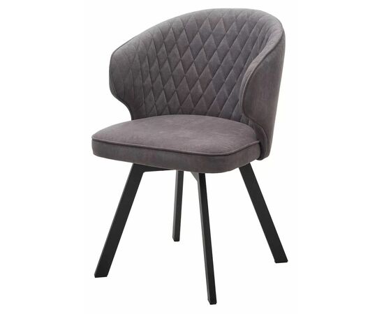 Стул SKAT, цвет B28 Темно-серый, велюр / черный каркас, поворот.360 град. М-City | Интернет магазин мебели и декора LifeDekor