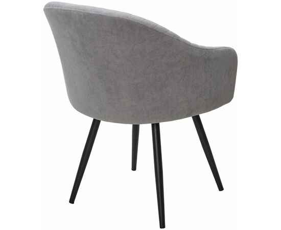 Стул AVIOR, 360 град. поворот. B22 Серый, велюр / черный каркас, М-City, изображение 6 | Интернет магазин мебели и декора LifeDekor