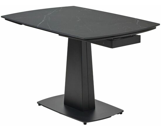 Стол BALDE 120 MATT BLACK MARBLE SOLID CERAMIC / BLACK, ®DISAUR | Интернет магазин мебели и декора LifeDekor