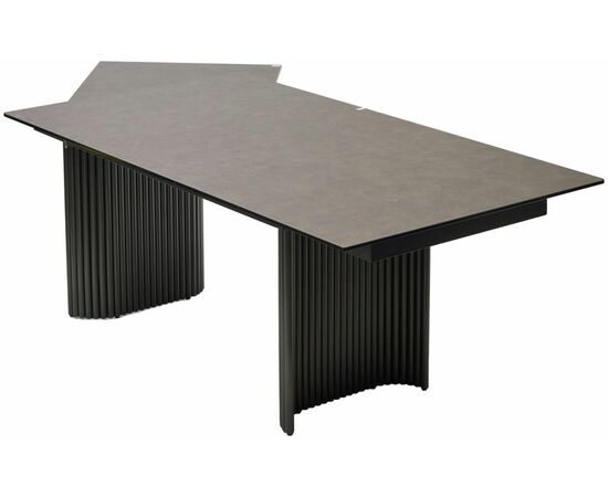 Стол RAGNAR 180 цвет 1697 Коричневая кожа, керамика / Темно-серый каркас, ®DISAUR, изображение 10 | Интернет магазин мебели и декора LifeDekor