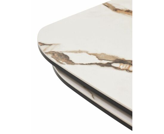 Стол MIKKEL 200 TL-188, испанская керамика / черный каркас каркас, ®DISAUR, изображение 8 | Интернет магазин мебели и декора LifeDekor