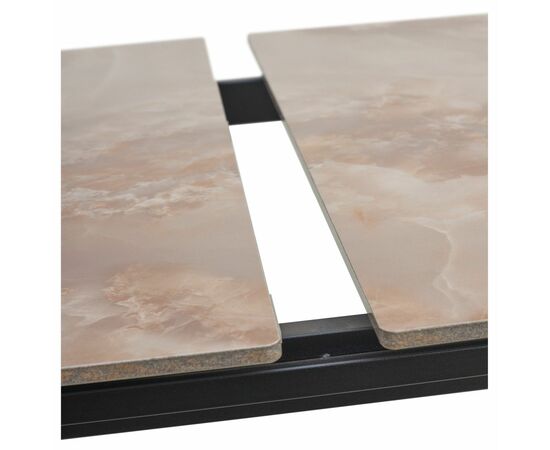 Стол CORNER 120 GLOSS AMBER JADE SOLID CERAMIC / BLACK, ®DISAUR, изображение 2 | Интернет магазин мебели и декора LifeDekor