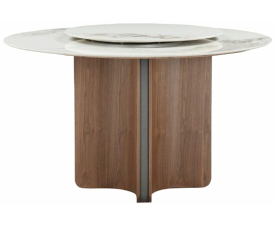 Стол CASTELA 135 Белый мрамор CA071, керамика / Орех, ®DISAUR, изображение 13 | Интернет магазин мебели и декора LifeDekor