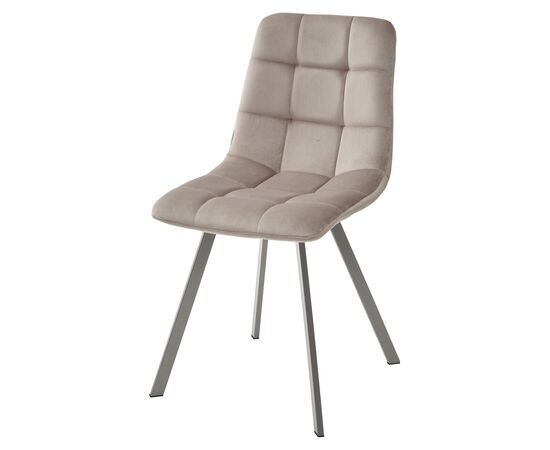 Стул CHILLI SQUARE G062-13 кварцевый, велюр/ латте каркас М-City, изображение 3 | Интернет магазин мебели и декора LifeDekor