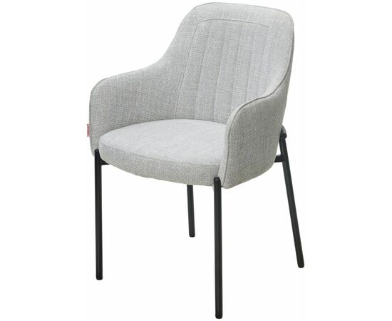 Стул WILSON Daly-11 светло-серый, ткань / черный каркас, ®DISAUR | Интернет магазин мебели и декора LifeDekor