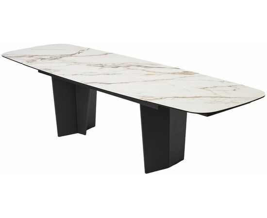 Стол MIKKEL 200 TL-188, испанская керамика / черный каркас каркас, ®DISAUR, изображение 7 | Интернет магазин мебели и декора LifeDekor