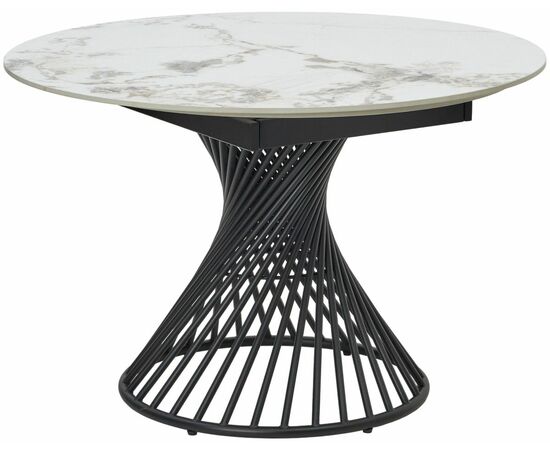 Стол BUENO 120 GLOSS GOLDEN JADE SOLID CERAMIC / BLACK, ®DISAUR | Интернет магазин мебели и декора LifeDekor