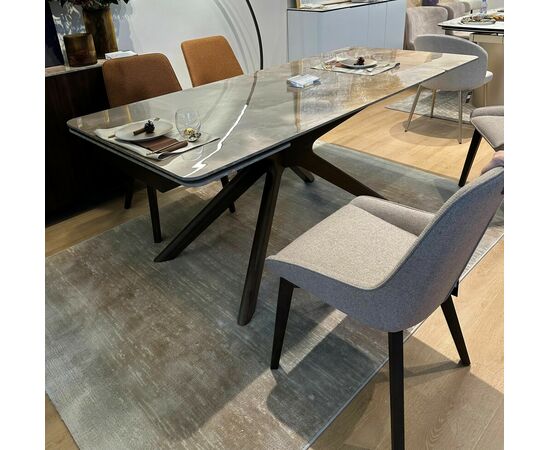 Стол EDER 160 GLOSS AMBER JADE SOLID CERAMIC / Орех, ®DISAUR, изображение 17 | Интернет магазин мебели и декора LifeDekor