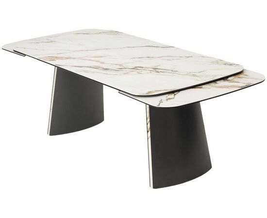 Стол VALDEMAR 180 KL-188 итальянская керамика, стекло/ каркас темно-серый/Kl-188, ®DISAUR, изображение 9 | Интернет магазин мебели и декора LifeDekor