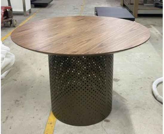 Стол RAFAEL 120 Орех 3001 МДФ / Бронза, ®DISAUR, изображение 8 | Интернет магазин мебели и декора LifeDekor