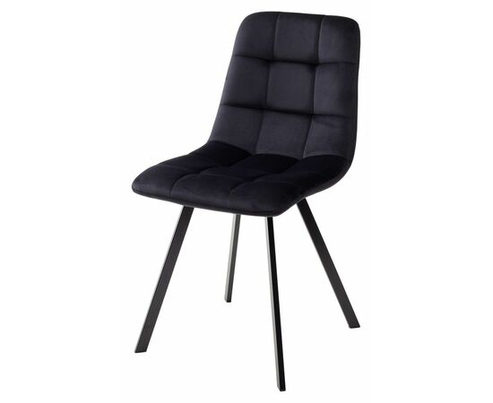 Стул CHILLI SQUARE BLUVEL-19 черный, велюр / черный каркас М-City | Интернет магазин мебели и декора LifeDekor