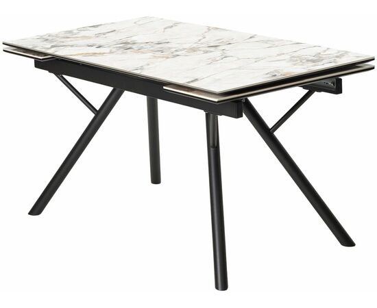 Стол ЛИБЕРТИ 180 Cold Jade, керамика / Черный каркас М-City | Интернет магазин мебели и декора LifeDekor