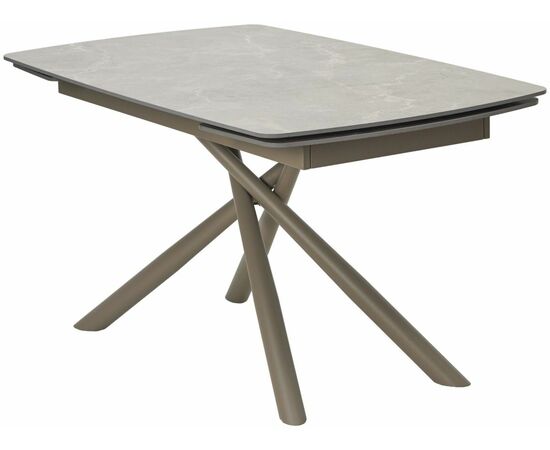 Стол RIVOLI 140 MATT LATTE STONE SOLID CERAMIC / TAUPE, ®DISAUR | Интернет магазин мебели и декора LifeDekor