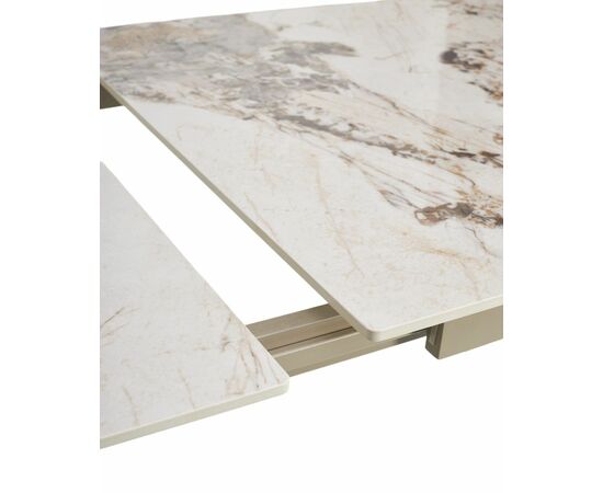 Стол CORNER 120 GLOSS LUXURY PANDORA SOLID CERAMIC / TAUPE, ®DISAUR, изображение 5 | Интернет магазин мебели и декора LifeDekor