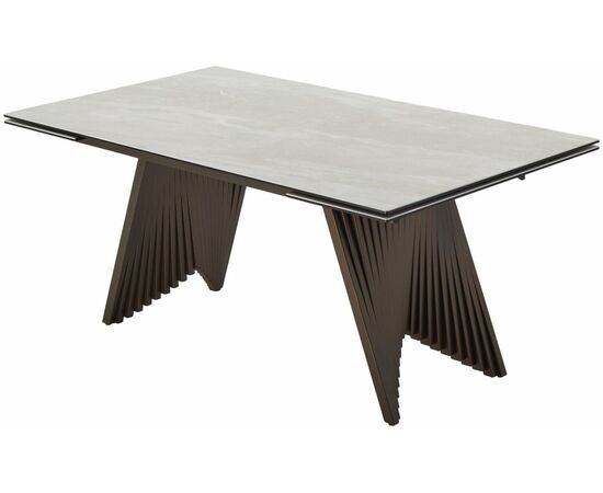 Стол IVAR 180 MARBLES TL-109 Серый мрамор, испанская керамика/Шоколадное золото каркас, ®DISAUR, изображение 6 | Интернет магазин мебели и декора LifeDekor