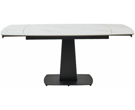 Стол BALDE 140 MATT WHITE MARBLE SOLID CERAMIC / BLACK, ®DISAUR, изображение 10 | Интернет магазин мебели и декора LifeDekor