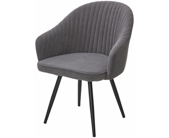 Стул AVIOR, 360 град. поворот. B28 Темно-серый, велюр / черный каркас, М-City | Интернет магазин мебели и декора LifeDekor
