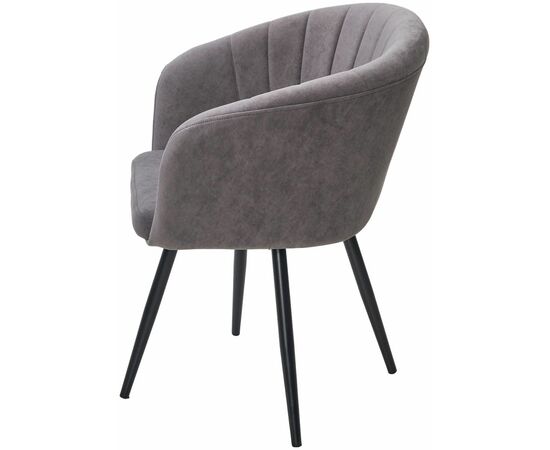 Стул RUNA, 360 град. поворот. B28 Темнор-серый, велюр / черный каркас, М-City, изображение 7 | Интернет магазин мебели и декора LifeDekor