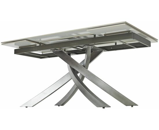 Стол ESTEBIO 160 GLOSS STATUARIO WHITE SOLID CERAMIC / Серый металлик, ®DISAUR, изображение 10 | Интернет магазин мебели и декора LifeDekor