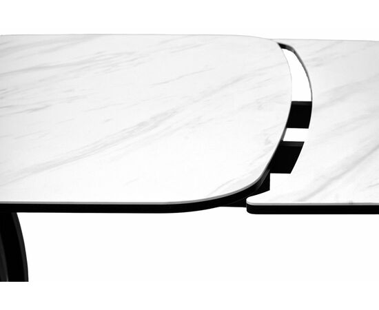 Стол MATERA 160 MARBLES KL-99 Белый мрамор матовый, итальянская керамика/ черный каркас М-City, изображение 9 | Интернет магазин мебели и декора LifeDekor