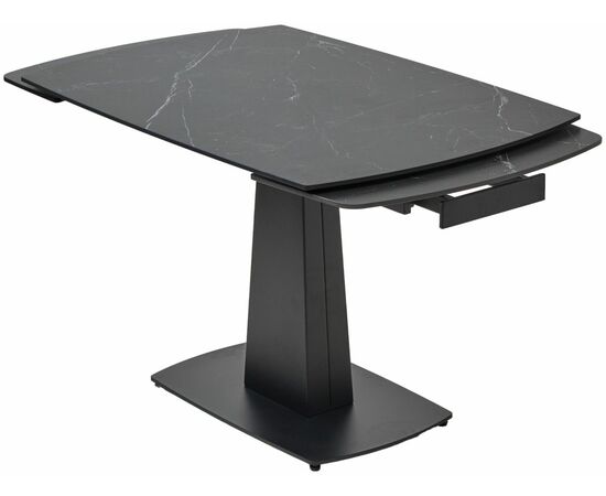 Стол BALDE 140 MATT BLACK MARBLE SOLID CERAMIC / BLACK, ®DISAUR, изображение 8 | Интернет магазин мебели и декора LifeDekor