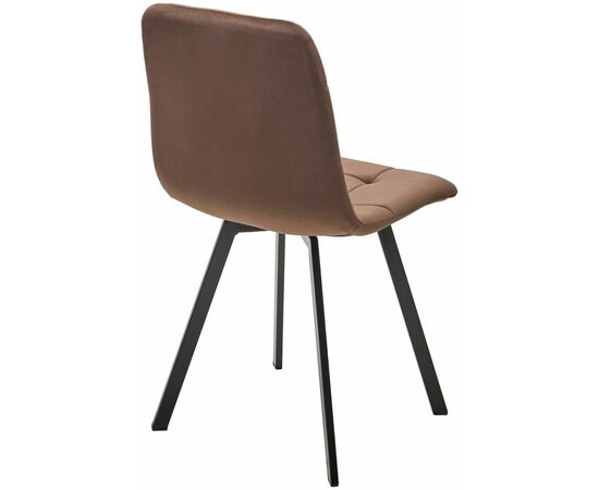Стул РИЧИ, цвет H-71 Шоколадный, велюр / черный каркас М-City, изображение 3 | Интернет магазин мебели и декора LifeDekor