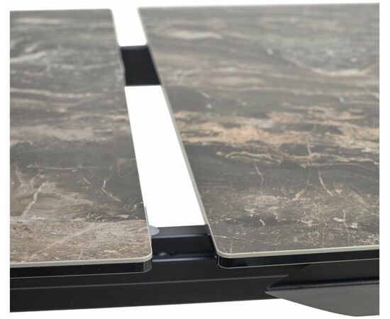 Стол CREMONA 140 KL-176, итальянская керамика/ черный каркас, ®DISAUR, изображение 6 | Интернет магазин мебели и декора LifeDekor