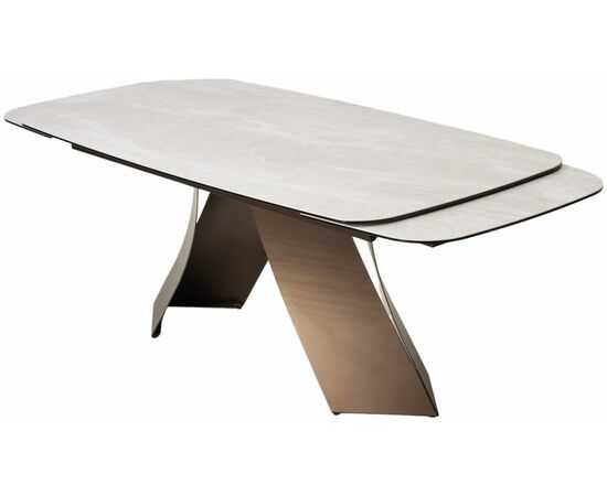 Стол YON 180 TL-109, испанская керамика / Шоколадное золото каркас, ®DISAUR, изображение 4 | Интернет магазин мебели и декора LifeDekor