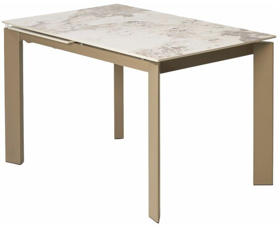 Стол CORNER 120 GLOSS LUXURY PANDORA SOLID CERAMIC / TAUPE, ®DISAUR | Интернет магазин мебели и декора LifeDekor