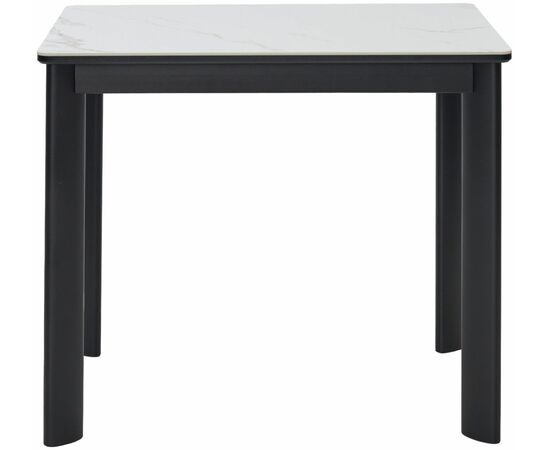 Стол ТЕТ-А-ТЕТ 110  Белый мрамор, керамика / Черный каркас М-City, изображение 6 | Интернет магазин мебели и декора LifeDekor