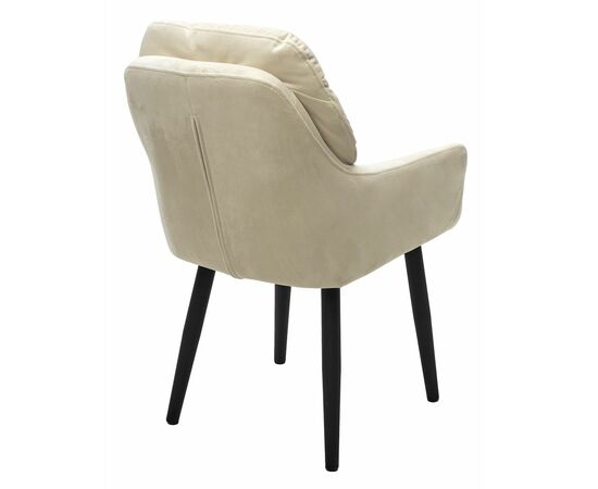 Стул РАЛЬФ ДАНС 360 град. поворотн, ZIZI 002 Бежевый, велюр / Черный каркас M-City, изображение 6 | Интернет магазин мебели и декора LifeDekor