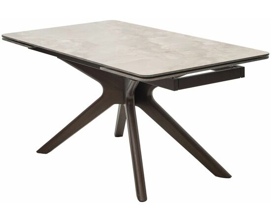 Стол EDER 160 GLOSS AMBER JADE SOLID CERAMIC / Орех, ®DISAUR | Интернет магазин мебели и декора LifeDekor